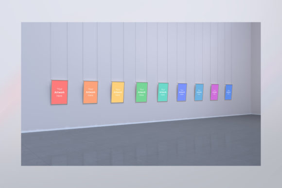 Art Gallery Multi Frames Mockup 3D: A Strategic Tool for Visual Storytelling and Branding