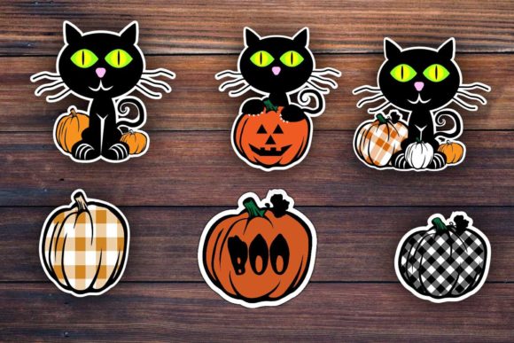 Black Cat and Pumkins Set: A Creative Halloween Solution
