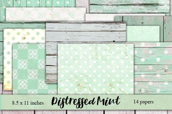 Digital Distressed Mint Journal Paper: A Creative Solution for Modern Crafters