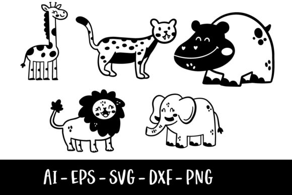 Jungle Animal Doodles: A Wild Collection for Creative Expression