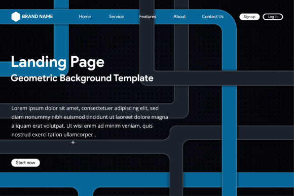 Landing Page Background Labirin Dark: A Modern Design Element for Web Development