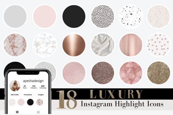 Luxury Instagram Story Highlight Icons