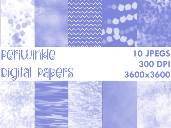 Periwinkle Digital Papers: A Versatile Resource for Creative Projects