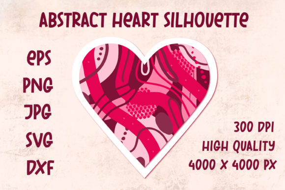 Pink Abstract Heart - Love Symbol