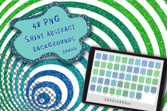 Set of Shiny Abstract Backgrounds