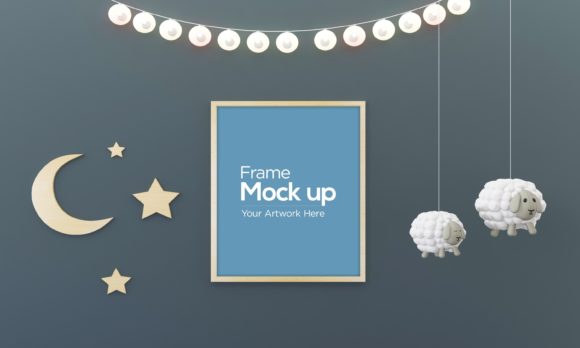 Sheep and Light Hanging Kids Photo Frame: A Unique Way to Showcase Creative Designs