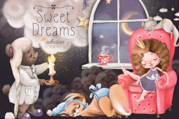 Sweet Dreams: A Collection of Adorable Illustrations for Creative Inspiration