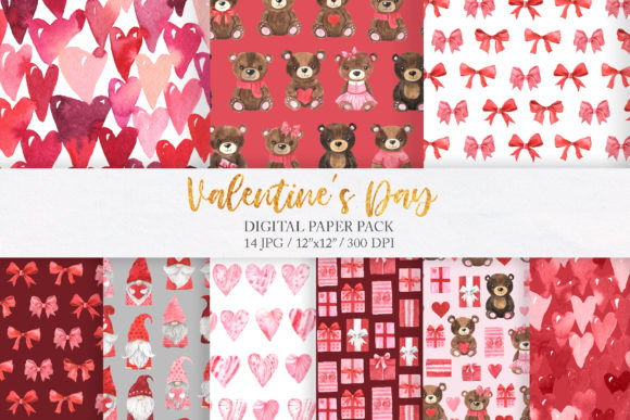 Valentine Day Digital Paper: A Creative and Practical Resource for Modern Designers