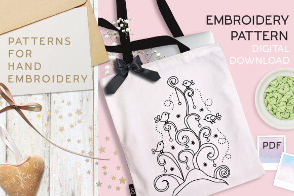 Whimsical Tree Embroidery: A Delightful Addition to Your Creative Projects
