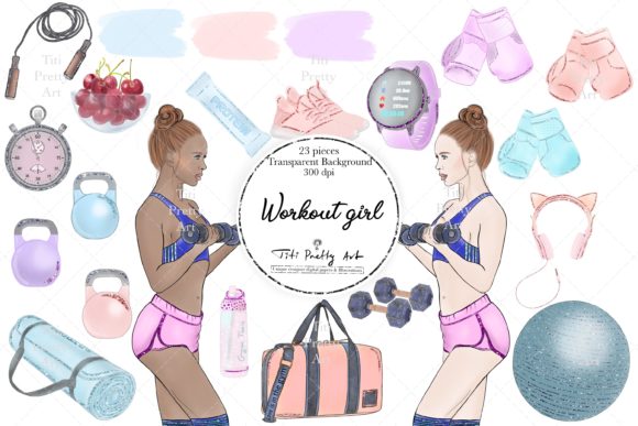 Workout Clipart, Gym Stickers, Sport PNG: A Versatile Asset for Creative and Professional Workflows